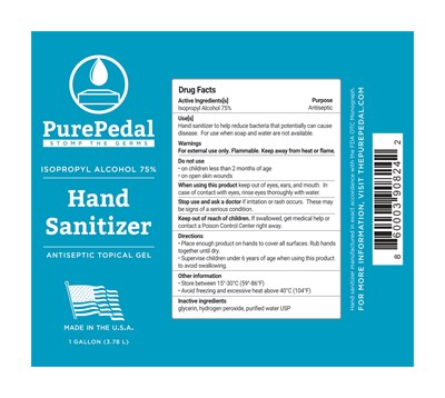 1 Gallon Label (Gallon Label The Pure Pedal 1)
